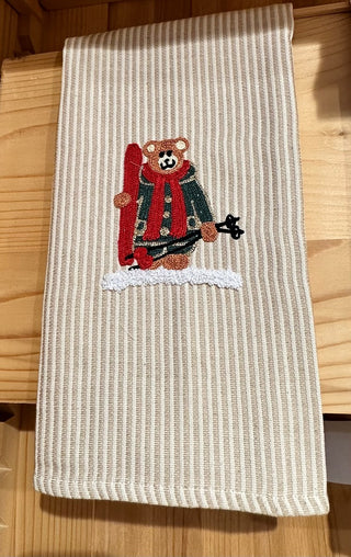 ORSO CON SKI - CANOVACCIO BINARIO