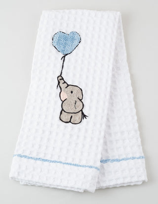 ELEFANTE CON PALLONCINO - Asciugamano Nido d'ape