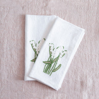 PRATO FIORITO - Set of 2 embroidered napkins