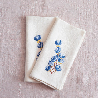 PRATO FIORITO - Set of 2 embroidered napkins
