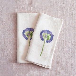PRATO FIORITO - Set of 2 embroidered napkins