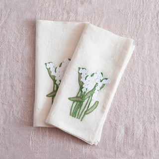 PRATO FIORITO - Set of 2 embroidered napkins