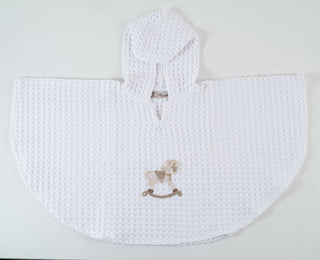 Poncho round embroidered