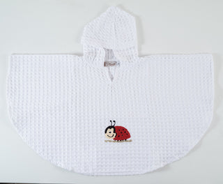 Poncho round embroidered