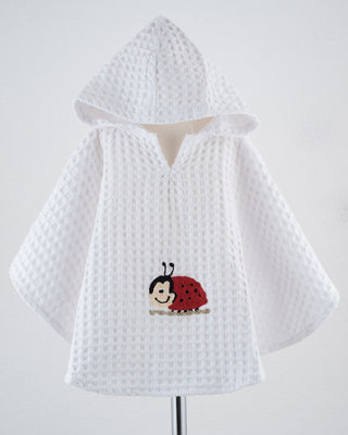 Poncho round embroidered