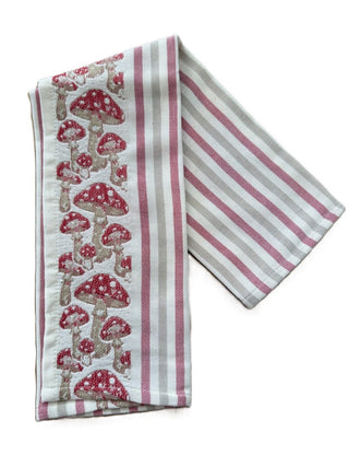 KITCHEN TOWEL "RIGA" - MUSHROOMS - 100% Cotton