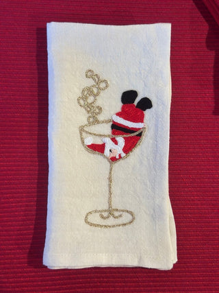FESTIVE NAPKINS - Set of 2 embroidered napkins