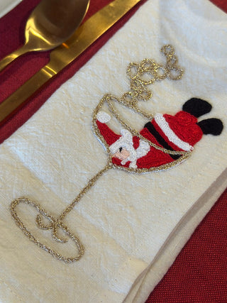 FESTIVE NAPKINS - Set of 2 embroidered napkins