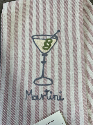 COCKTAILS - BESTICKES GESCHIRRTUCH POMELO 