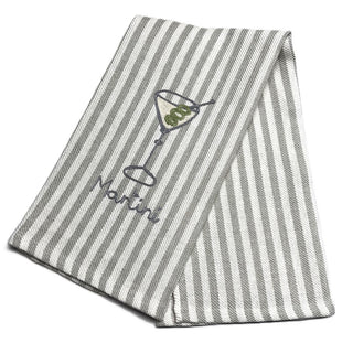 COCKTAILS - EMBROIDERED KITCHEN TOWEL