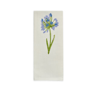 BLAUE BLUME - BESTICKTES GESCHIRRTUCH