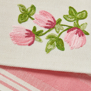 ROSEN - BESTICKTES GESCHIRRTUCH