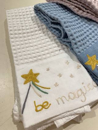 BE MAGICAL - Coppia di asciugamani in morbido Nido d'ape
