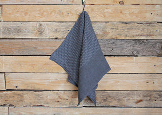 Nido d'ape colorato - Ospite con bordo in lino