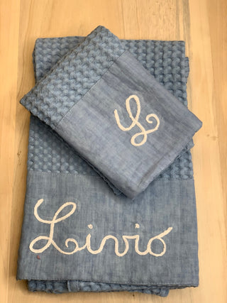 FACE TOWEL WAFFEL - PERSONALISIERBAR